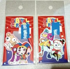 アメイジングデジタルサーカス ミニステッカー 2種セット