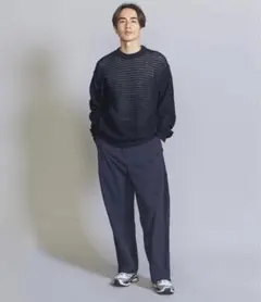 umbro × beauty&youth ワイドトラックパンツ　L ネイビー