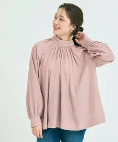 バックリボンサテンブラウス coca