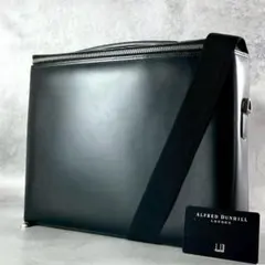 極美品■Dunhill ダンヒル 2WAY ショルダーバッグ ビジネスバッグ 黒のサムネイル