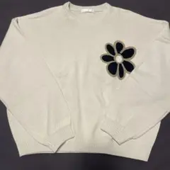 メンズ ニット ホワイト系 RAGEBLUE フリーサイズ クルーネック