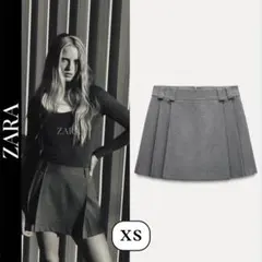 ZARA ザラ　ボックスプリーツ スコート　XS