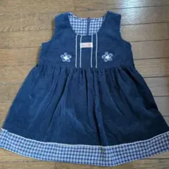 Parsons　ネイビー コーデュロイ ジャンパースカート90