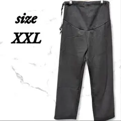 マタニティパンツ ブラック フリース ウエストゴム XXL 柔らかい 着心地