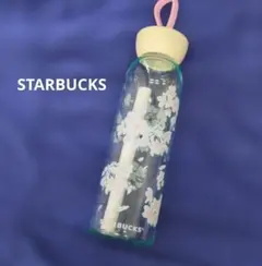 スターバックスSAKURA2025シリコンストラップボトルペールブルー532ml
