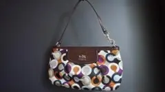 coach　コーチ　アクセサリーポーチ　オプアート