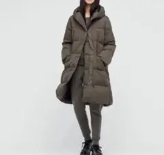 ユニクロ ＋ J ジルサンダー ダウンロングコート M ブラウン 完売品