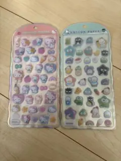 コットンパフィーシール ハローキティ・ハピダンブイ