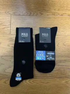 よ*う様 POLO ソックス 25-27cm ブラック