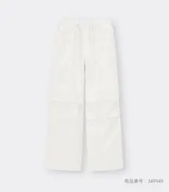 GU テックパラシュートプルオンパンツ(丈標準69.0～73.0cmホワイト　L