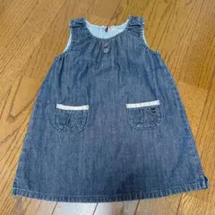 ミキハウス　ワンピース　デニムワンピース