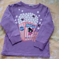 DOUBLE.B パープル トレーナー 110cm