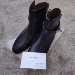 新品 HERMES エルメス ショートブーツ ヴェオ 36.5 - メルカリ