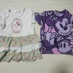 ディズニーランド　Tシャツ ワンピース 2セット 90