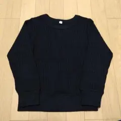 長袖カットソー　120サイズ　黒　無地