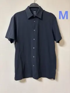 ユニクロ エアリズムジャージーポロシャツ フルオープン M