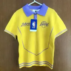 ☆新品⭐︎100〜110cm ポロシャツ　Lakers NBA キッズ　レイカーズ