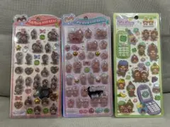 (正規品)モンチッチうるちゅるポップシール　平成はっぴーフォン3点セット