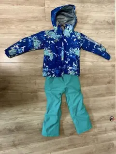 子ども用スキーウェア ニーマ(nima) スキーウェア 上下セット　青緑