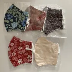 手作りマスク5枚セット