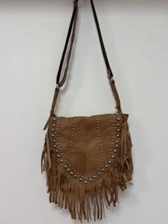 ROSE BUDフリンジレザーショルダーバッグ