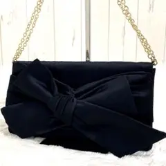 〖美品〗ストロベリーフィールズ 3Way パーティーバッグ チェーン リボン 黒