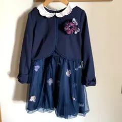 パンパンチュチュ　お花とリボンのフォーマルセットアップ　入学式　卒園式　120