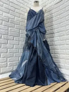 リメイクデニム　サロペットキャミワンピ