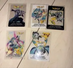 ポケモン 初音ミク ポケミクライブ ららぽーと 特典 クリアカード 全5種