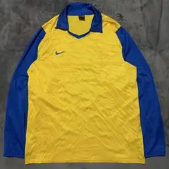 ナイキ　サッカーシャツ　ゲームシャツ　ユニフォーム　プリント　古着