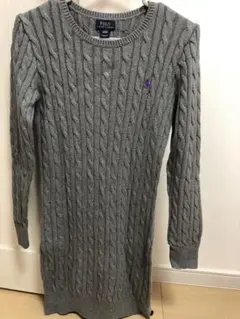 Polo Ralph Lauren グレー ケーブルニット Lサイズ