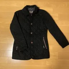 ラベンハム、タケオキクチ　黒 キルティングジャケット サイドポケット付き
