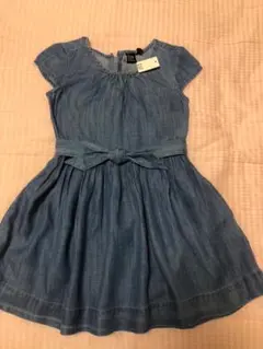 GAP デニムブルー ノースリーブワンピース 100cm