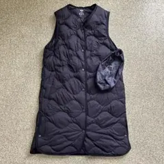 UNIQLO ウルトラライトダウンロングベスト ブラック