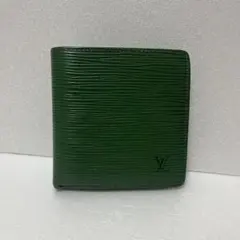 ルイヴィトン 長財布 ポルトカルトクレディ エピ LVロゴ グリーン