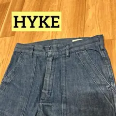 【HYKE】ハイク デニム パンツ インディゴブルー M スキニーパンツ 日本製のサムネイル
