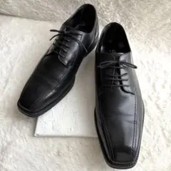 日本製【美品】GEOX リーガル製 ビジネスシューズ ブラック レザー