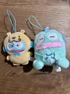 ハンギョドン どうぶつ着ぐるみマスコット むにゃすや ぬいぐるみ 2点セット