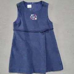 ファミリア　ワンピース　入園式　90 女の子　スカート　ネイビー　ラルフローレン