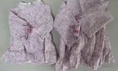 キムラタン　ワンピース　100 80 花柄　女の子　紫　パープル