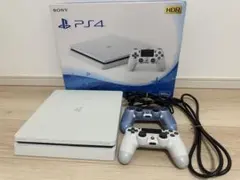 PS4 本体 Glacier White 500GB コントローラー2台付き