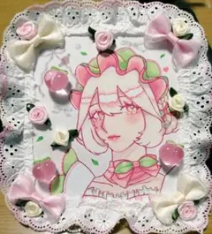 手描き アナログ イラスト オリジナル 色紙