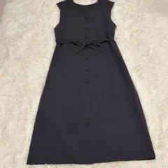 アーバンリサーチ　ダークグレー ノースリーブシャツワンピース