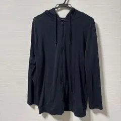 春夏　綿混薄軽　UVカット　吸汗速乾　抗菌防臭　ネイビー　3L パーカーのサムネイル