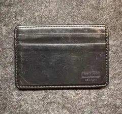 【アンティーク】COACH ブラック レザー カードケース