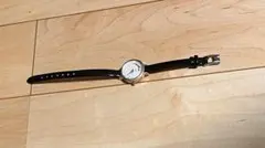 黒いレザー 腕時計