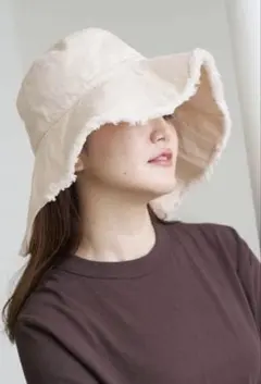 美品　イエナ　IENA キジマタカユキ　デニムバケットハット　オフホワイト