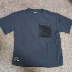 Find-Out ブラック Tシャツ メッシュポケット 150