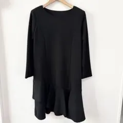 provador エンボス　長袖ワンピース　フレア　Lサイズ