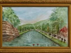 タイ チェンマイ 教会 水彩画 SHO - メルカリ